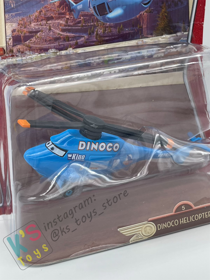 DELUXE DISNEY PIXAR CARS "DINOCO HELICOPTER" MEGASIZE and FIRST RELEASED, THE WORLD OF CARS - BNIP