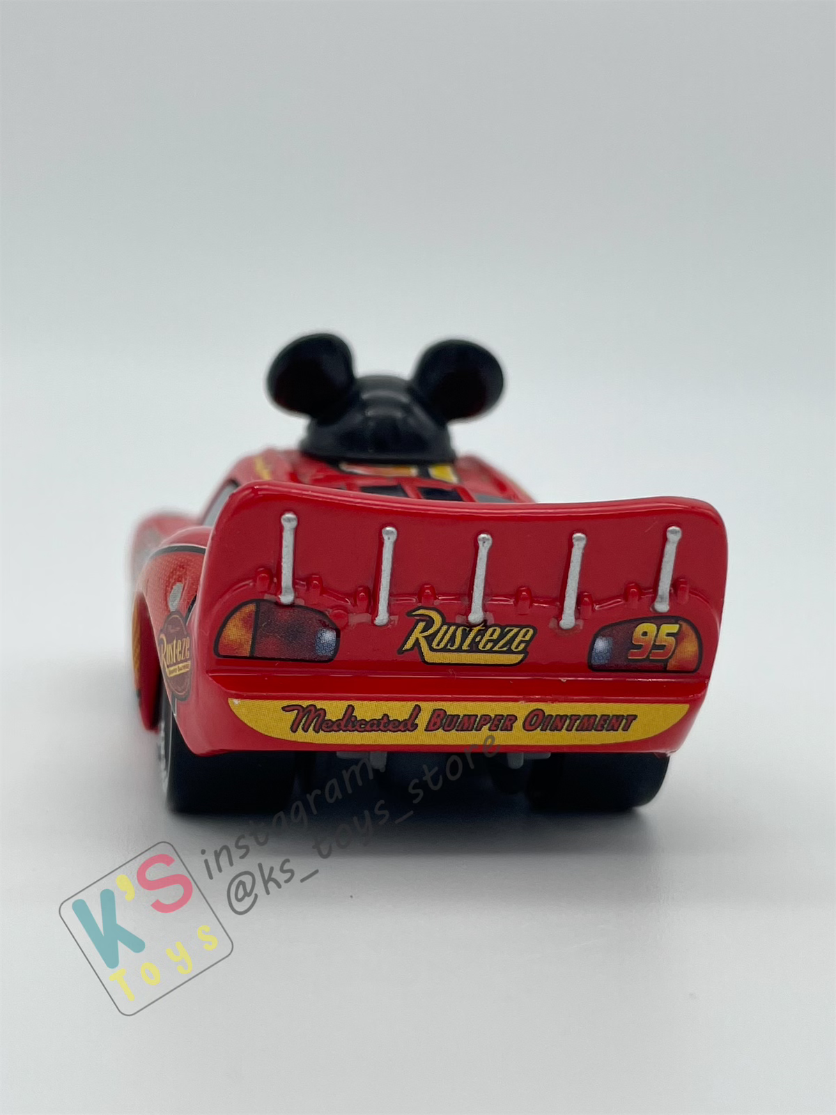 PRE-OWNED / LOOSE DISNEY PIXAR CARS - "LIGHTNING MCQUEEN AS MICKEY - DISNEY PARKS EXCLUSIVE - MINT CONDITION
