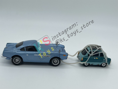 PRE-OWNED / LOOSE DISNEY PIXAR CARS - "CAPTURED PROFESSOR Z AND FINN MCMISSILE" LONDON RESCUE SERIES FROM 12-PACK GIFT SET - MINT CONDITION