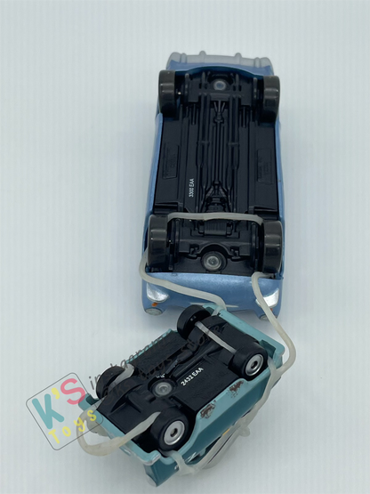 PRE-OWNED / LOOSE DISNEY PIXAR CARS - "CAPTURED PROFESSOR Z AND FINN MCMISSILE" LONDON RESCUE SERIES FROM 12-PACK GIFT SET - MINT CONDITION