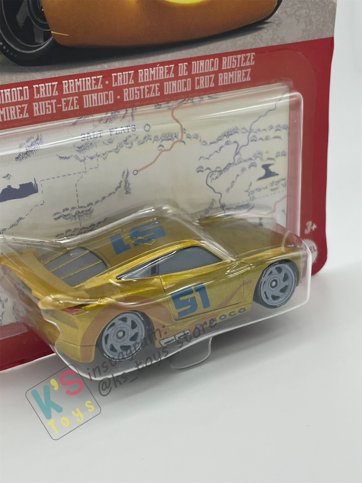 DISNEY PIXAR CARS BY MATTEL, RUSTEZE DINOCO CRUZ RAMIREZ - 2022 RE-RELEASED - BNIP