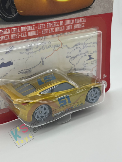 DISNEY PIXAR CARS BY MATTEL, RUSTEZE DINOCO CRUZ RAMIREZ - 2022 RE-RELEASED - BNIP