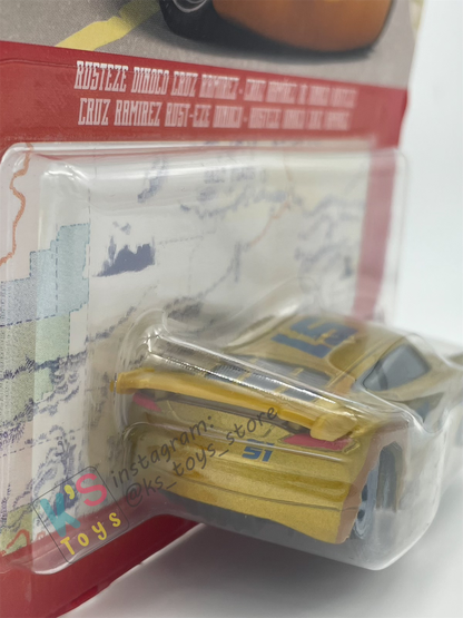 DISNEY PIXAR CARS BY MATTEL, RUSTEZE DINOCO CRUZ RAMIREZ - 2022 RE-RELEASED - BNIP