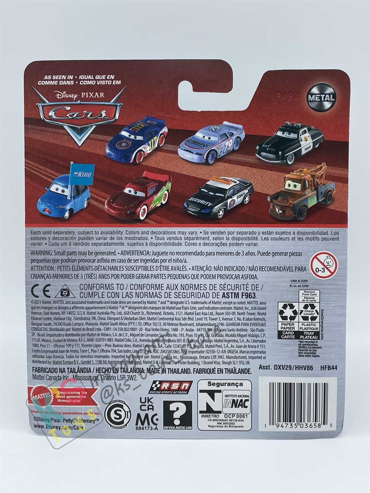 Disney Pixar Cars by MATTEL, DARLA VANDERSON - 2023 RE-RELEASED - BNIP
