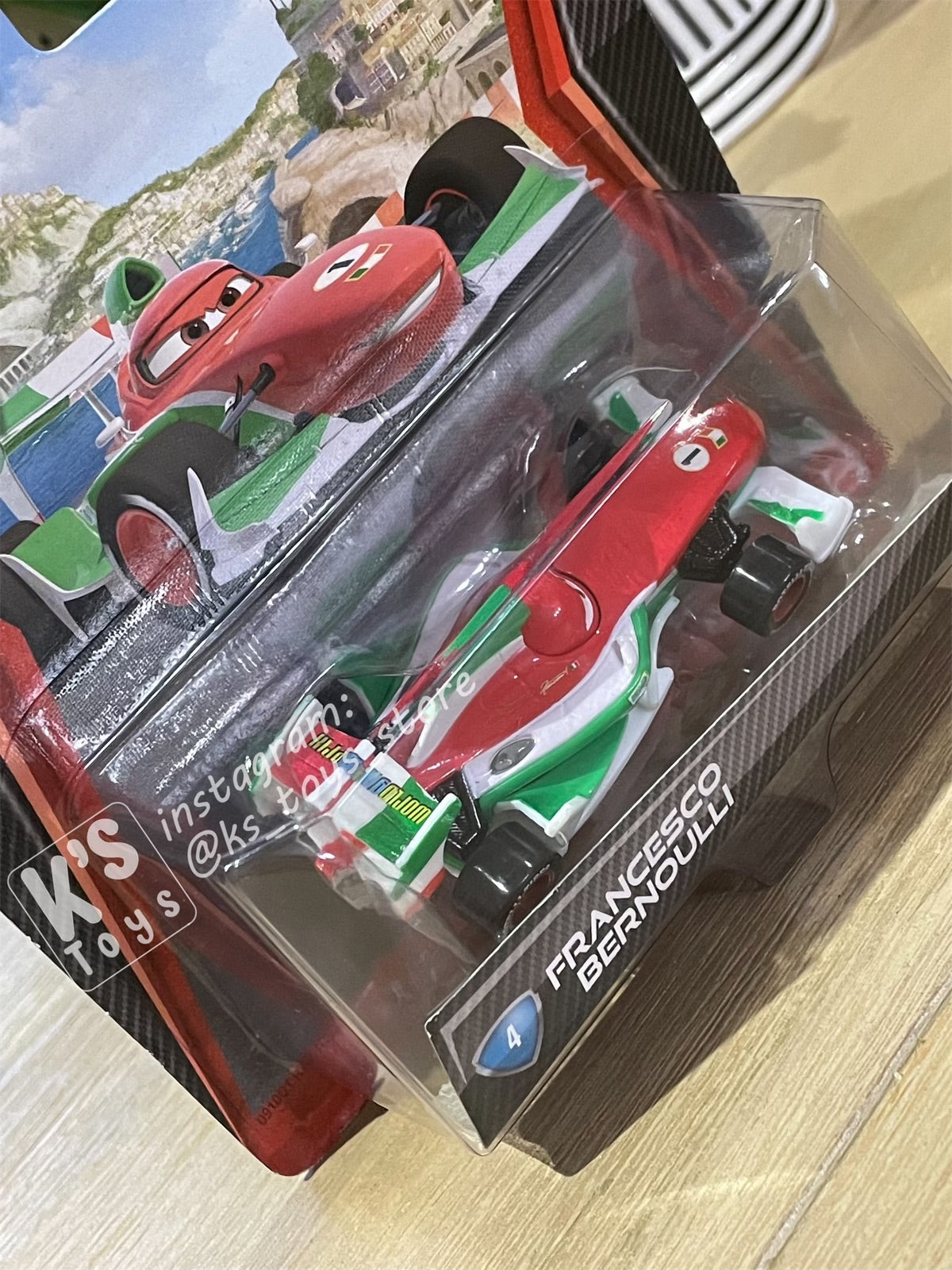 DISNEY PIXAR CARS BY MATTEL, CARS 2 FRANCESCO BERNOULLI #4 - BNIP