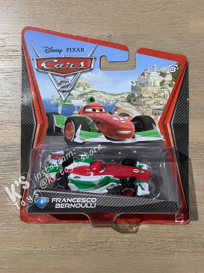 DISNEY PIXAR CARS BY MATTEL, CARS 2 FRANCESCO BERNOULLI #4 - BNIP