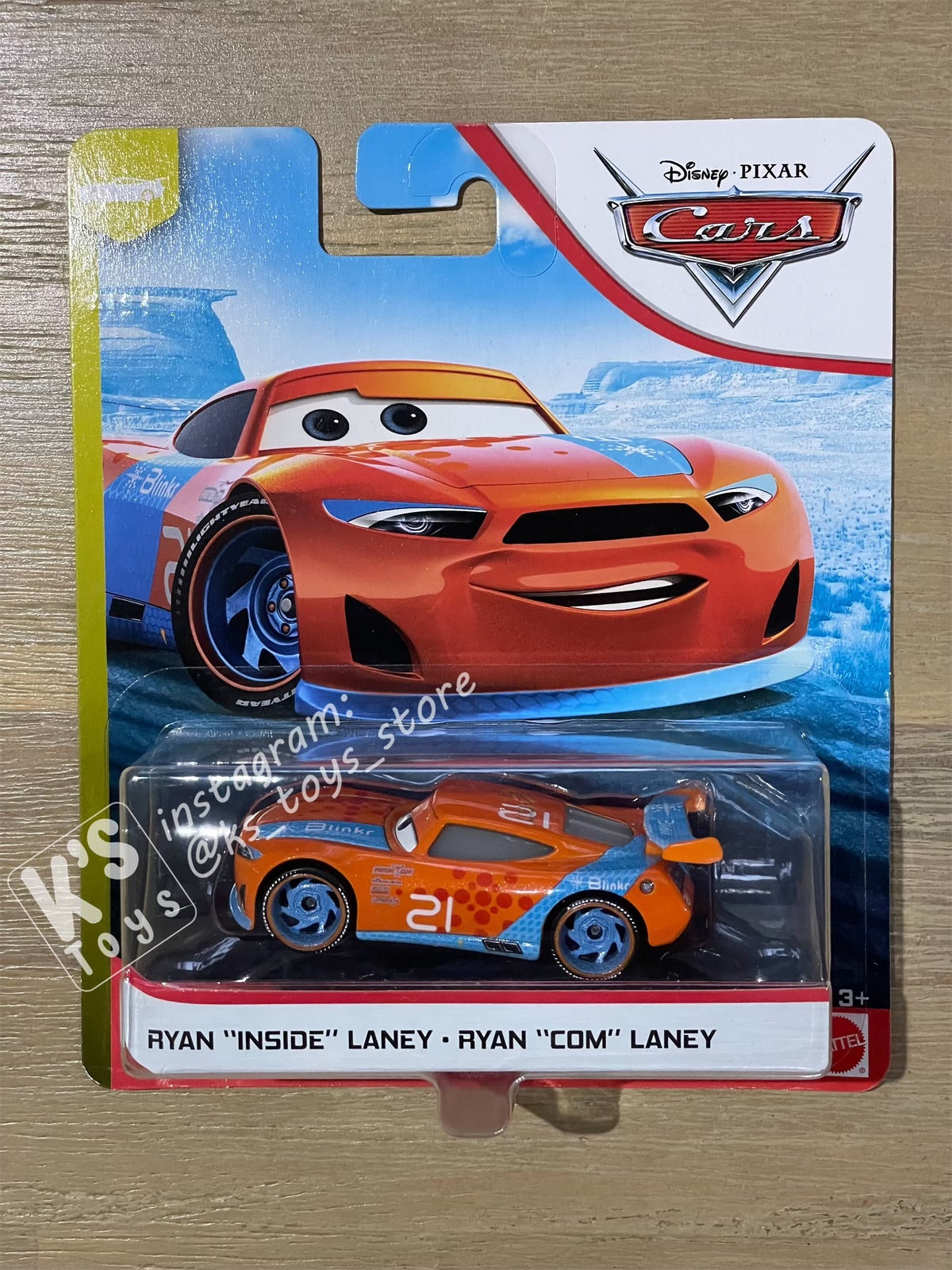 DISNEY PIXAR CARS "RYAN “INSIDE” LANEY” NEXT-GEN PISTON CUP RACERS - BNIP