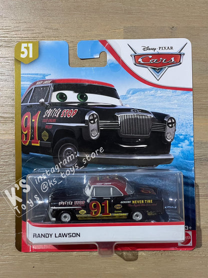 DISNEY PIXAR CARS "RANDY LAWSON" DOC'S RACING - BNIP