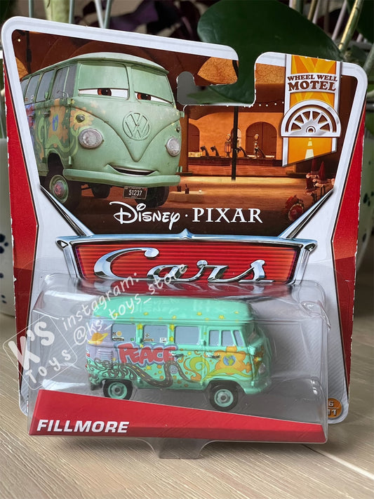 DISNEY PIXAR CARS BY MATTEL, FILLMORE - WHEEL WELL MOTEL - BNIP