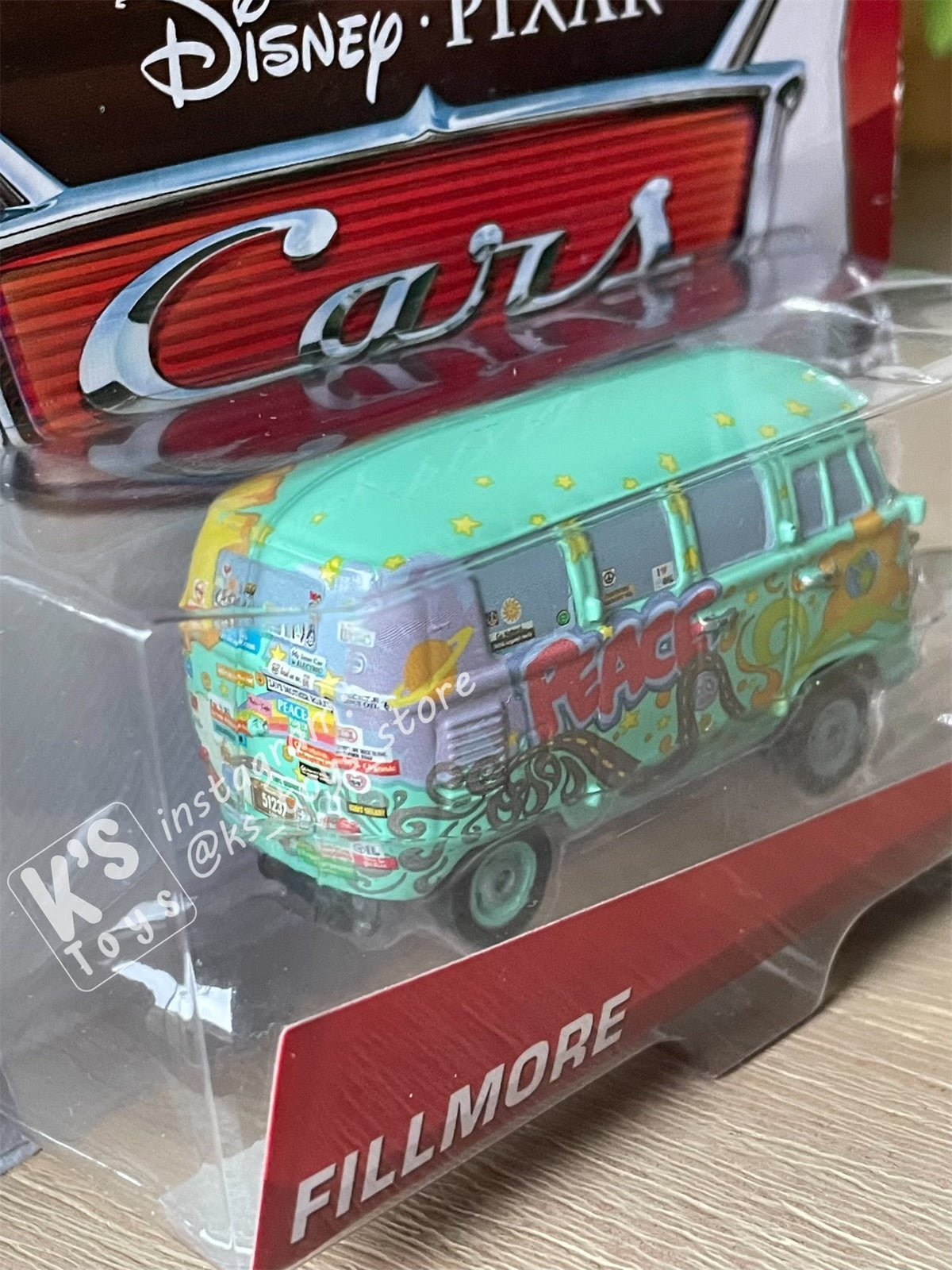 DISNEY PIXAR CARS BY MATTEL, FILLMORE - WHEEL WELL MOTEL - BNIP