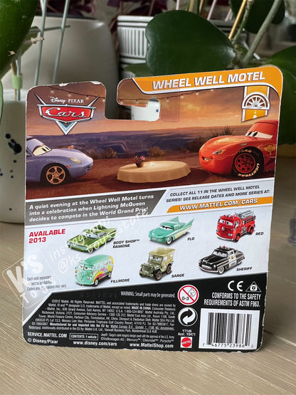 DISNEY PIXAR CARS BY MATTEL, FILLMORE - WHEEL WELL MOTEL - BNIP