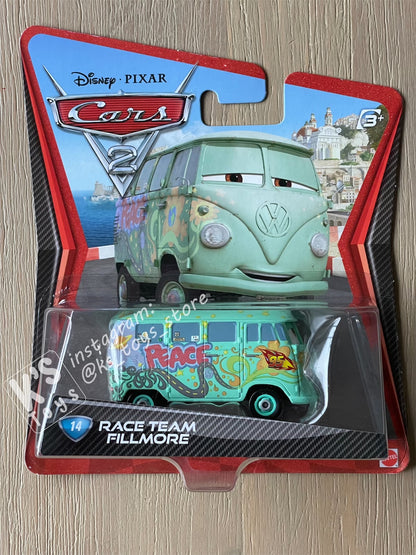 DISNEY PIXAR CARS "FILLMORE RACE TEAM" CARS 2 - BNIP