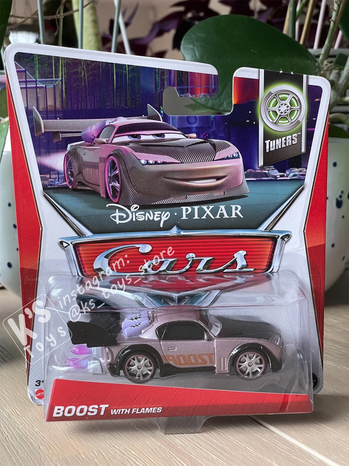 Disney Pixar Cars by MATTEL, BOOST WITH FLAMES - TUNERS SERIES - BNIP