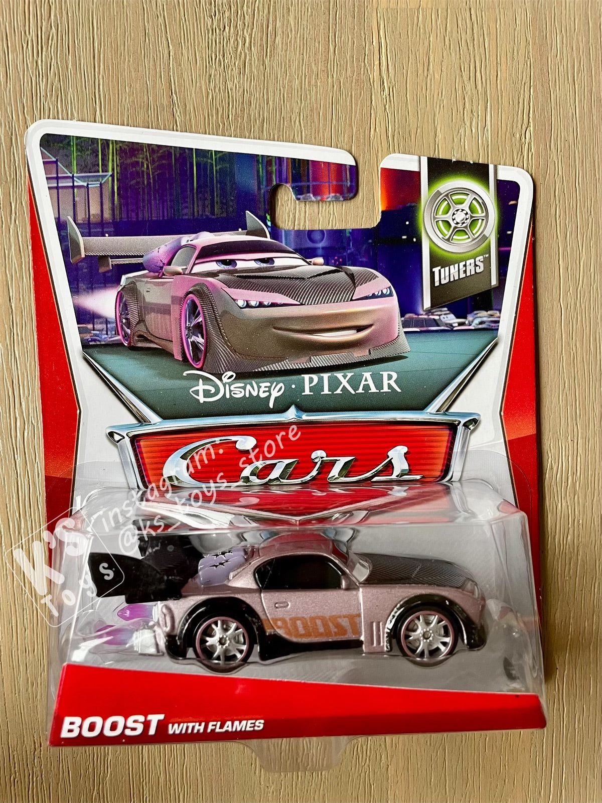 Disney Pixar Cars by MATTEL, BOOST WITH FLAMES - TUNERS SERIES - BNIP