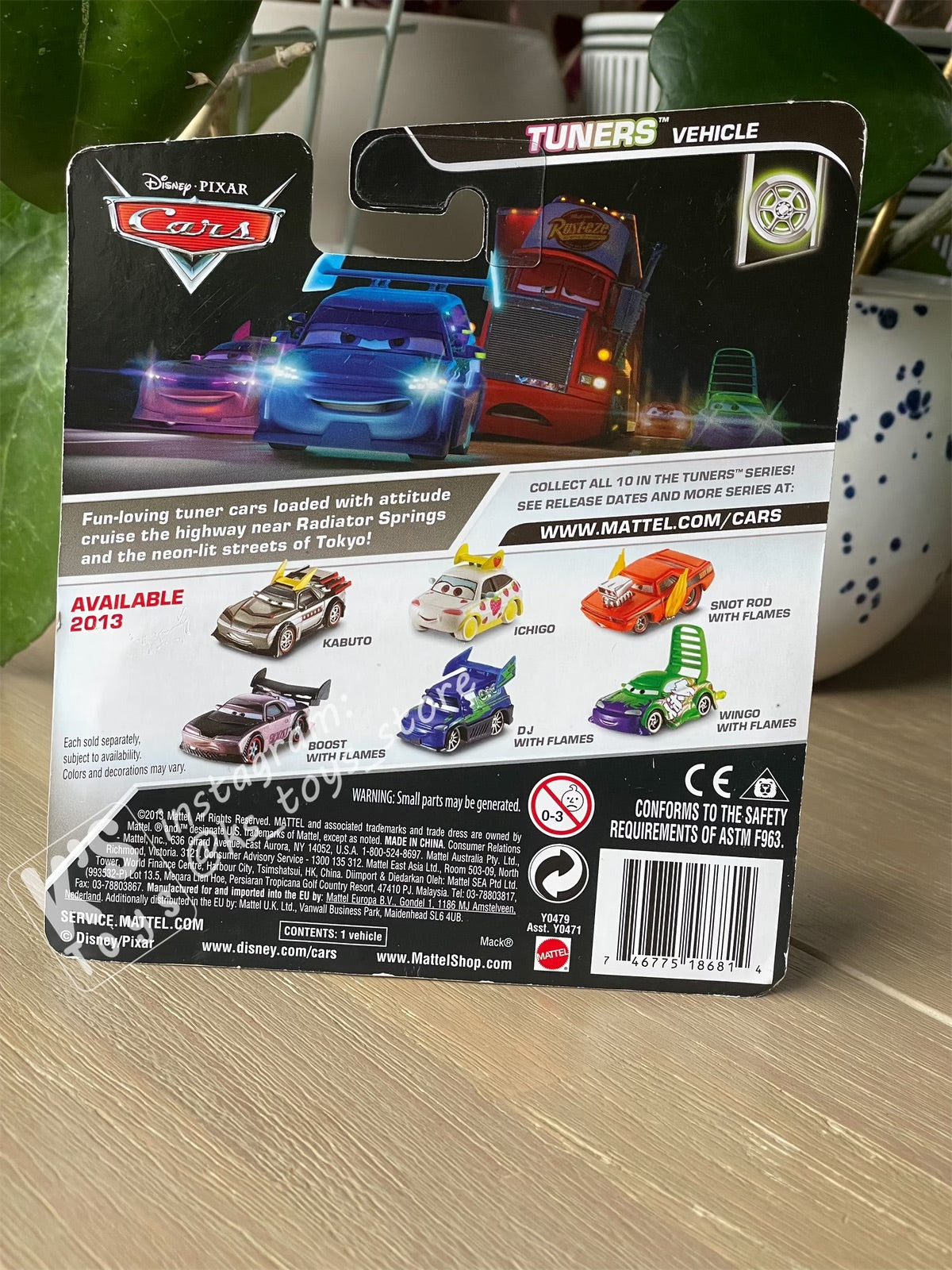 Disney Pixar Cars by MATTEL, BOOST WITH FLAMES - TUNERS SERIES - BNIP