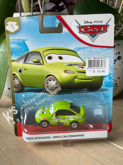 DISNEY PIXAR CARS "NICK STICKER" RADIATOR SPRINGS SERIES - BNIP