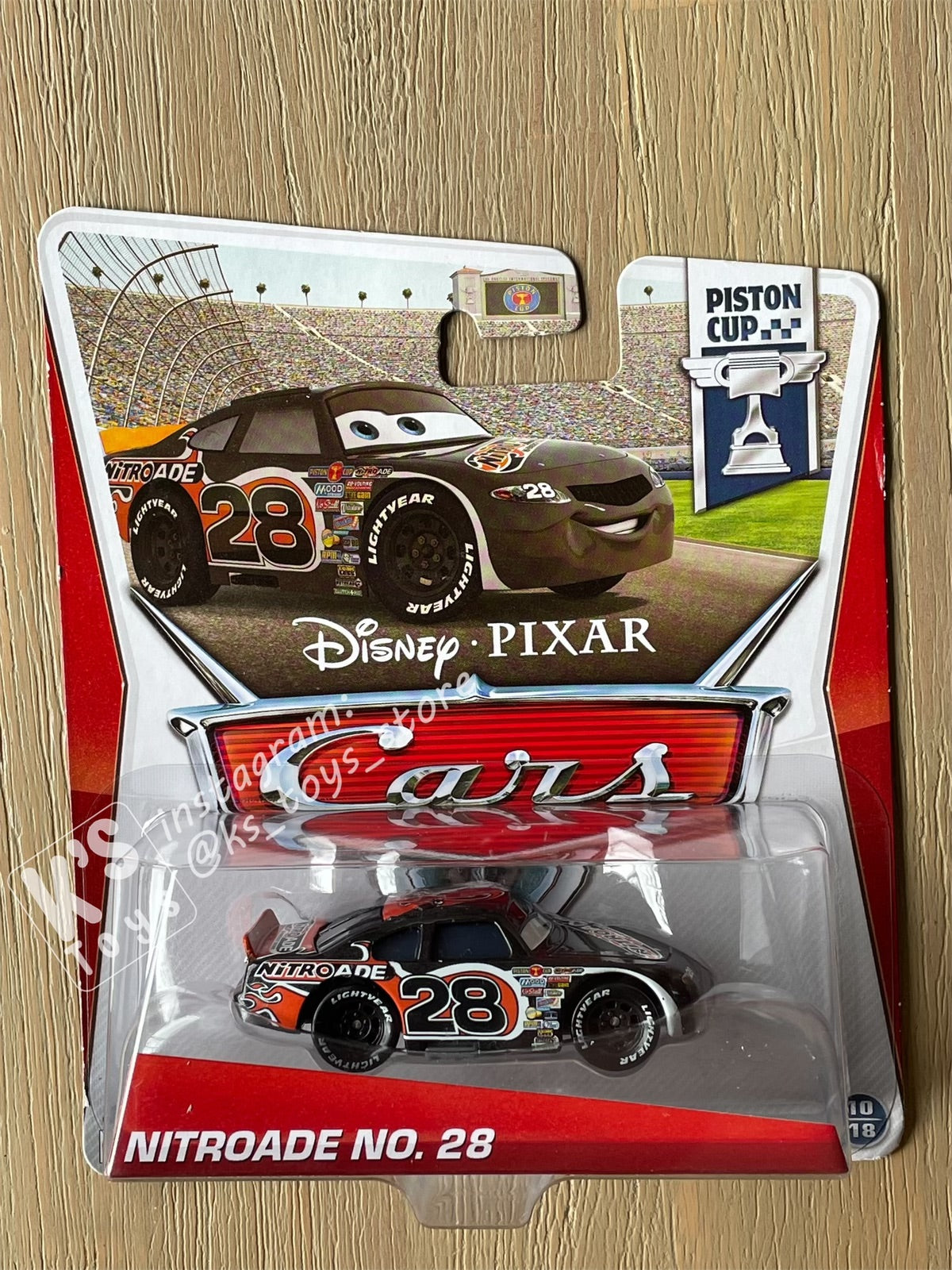 DISNEY PIXAR CARS BY MATTEL, “NITROADE NO 28" PISTON CUP SERIES - BNIP