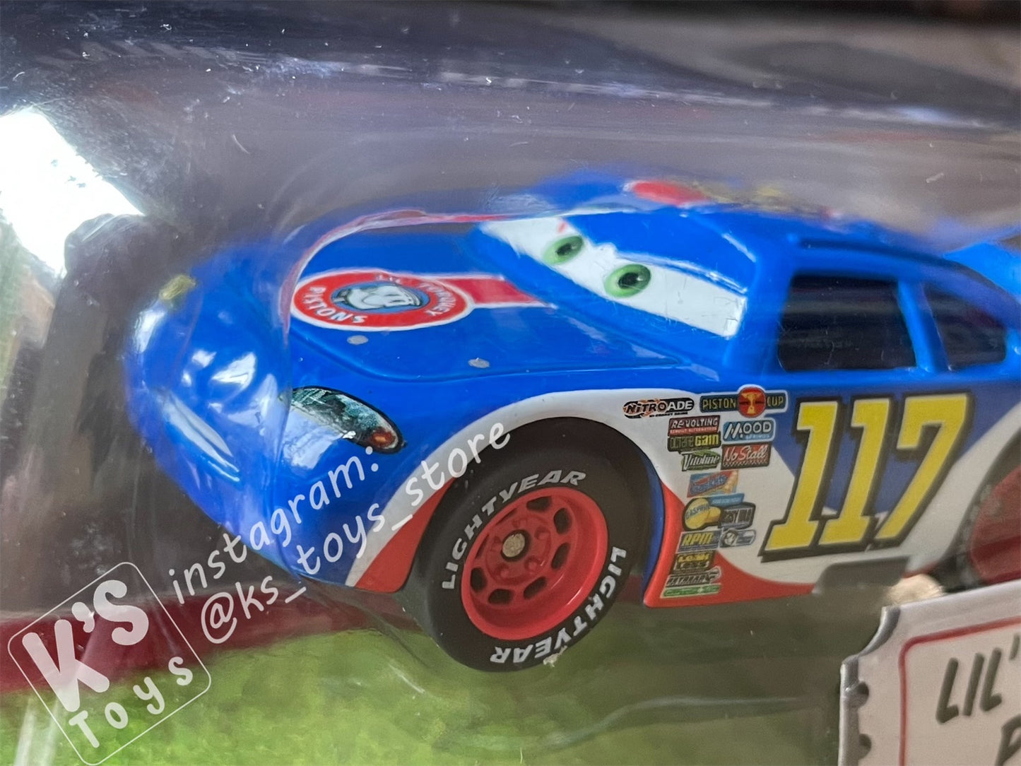 DISNEY PIXAR CARS "LIL’ TORQUEY PISTONS #117" SYNTHETIC RUBBER TIRES - BNIP
