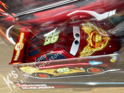 DISNEY PIXAR CARS "NEON LIGHTNING MCQUEEN" EXCLUSIVE METALLIC DECO NEON RACERS - BNIP