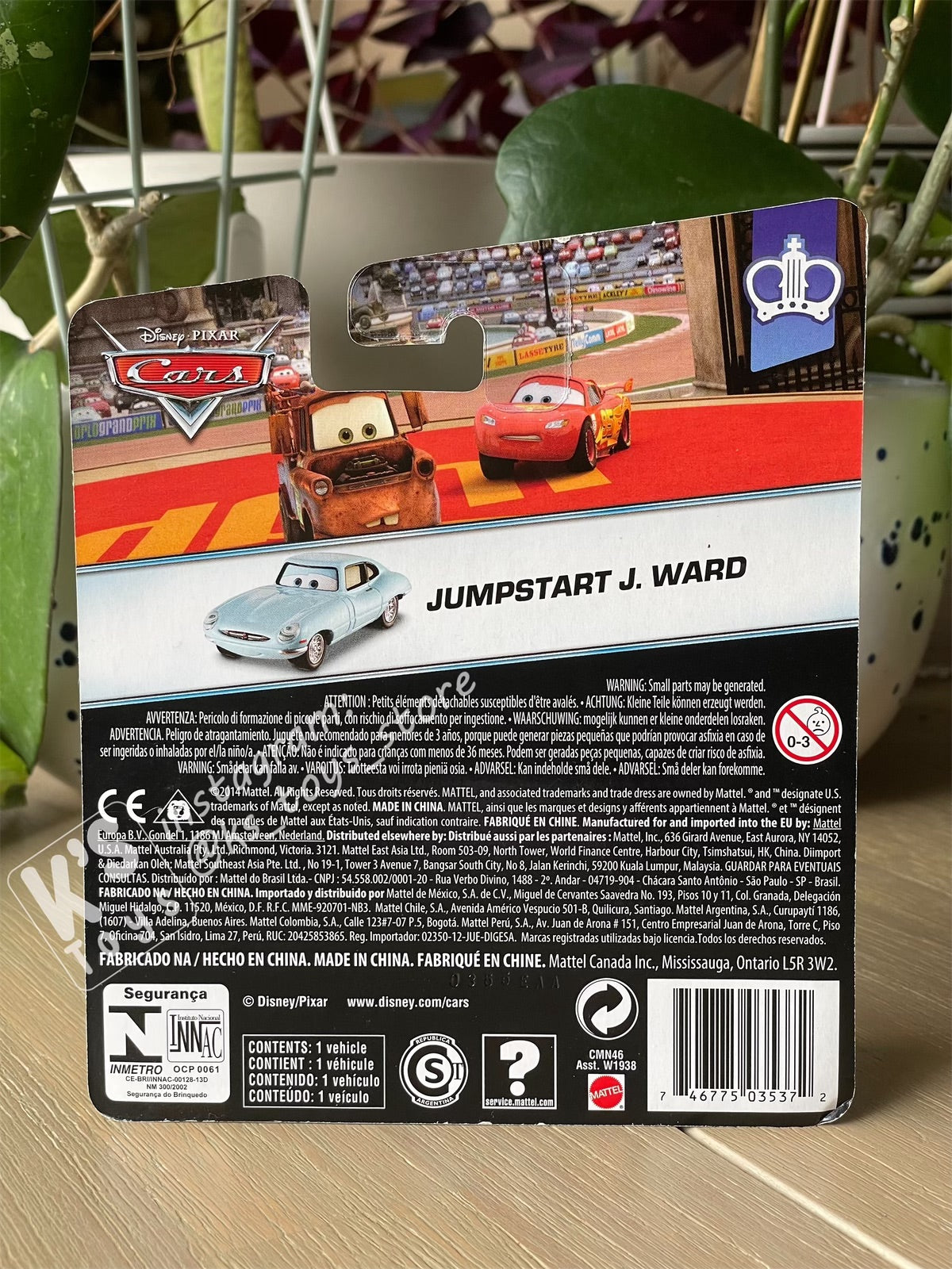 DISNEY PIXAR CARS BY MATTEL, JUMPSTART J. WARD - PALACE CHAOS SERIES - BNIP