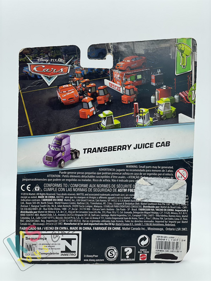 DELUXE DISNEY PIXAR CARS BY MATTEL "TRANSBERRY JUICE CAB" PISTON CUP PIT CREW - BNIP