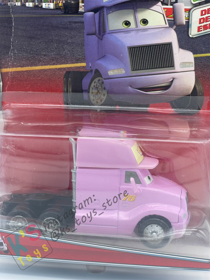 DELUXE DISNEY PIXAR CARS BY MATTEL "VINYL TOUPEE CAB" PISTON CUP PIT CREW - BNIP