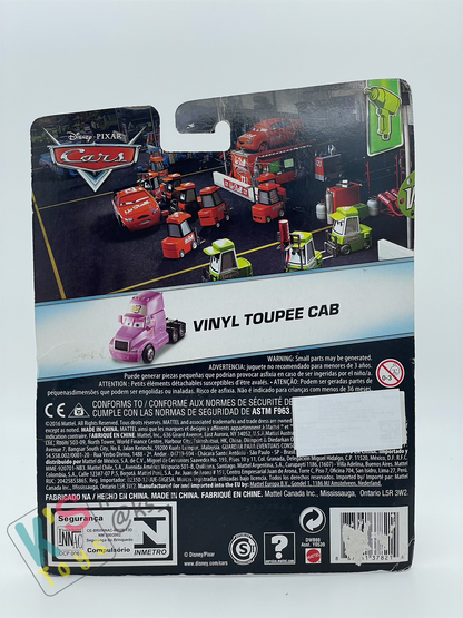 DELUXE DISNEY PIXAR CARS BY MATTEL "VINYL TOUPEE CAB" PISTON CUP PIT CREW - BNIP