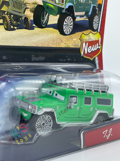 DISNEY PIXAR CARS BY MATTEL, T.J HUMMER (SMALL SIZE) - WALMART SERIES - BNIP