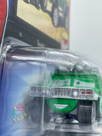 DISNEY PIXAR CARS BY MATTEL, T.J HUMMER (SMALL SIZE) - WALMART SERIES - BNIP