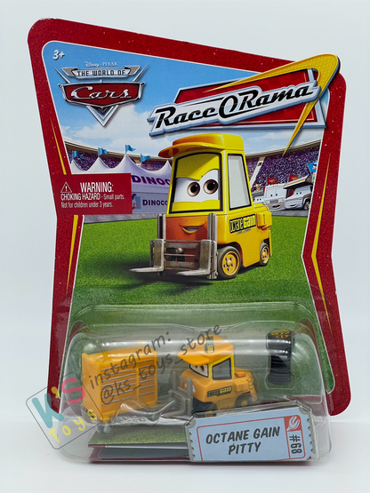 DISNEY PIXAR CARS BY MATTEL, OCTANE GAIN PITTY #68 - RACE ORAMA - BNIP