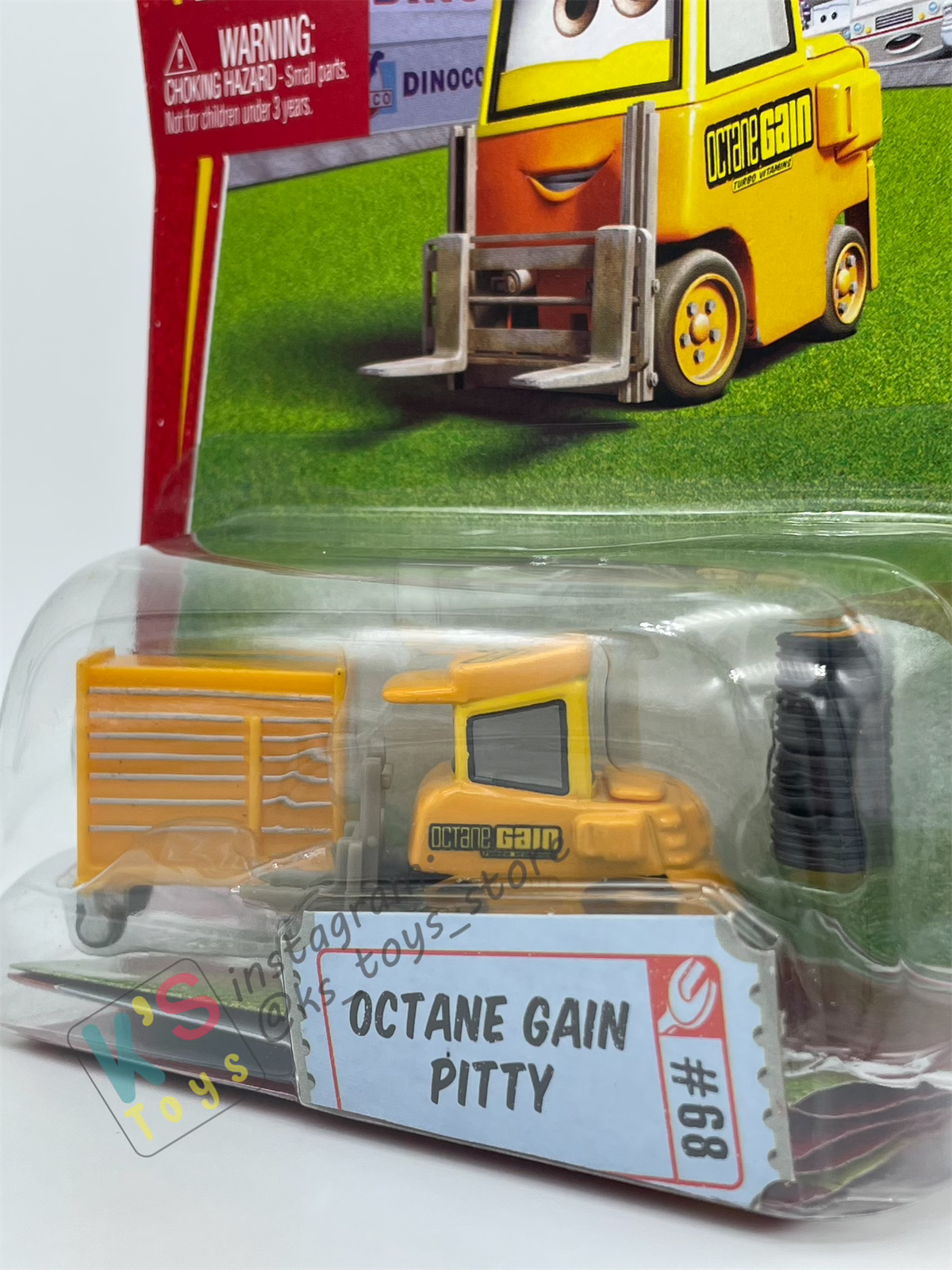 DISNEY PIXAR CARS BY MATTEL, OCTANE GAIN PITTY #68 - RACE ORAMA - BNIP