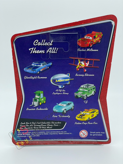 DISNEY PIXAR CARS BY MATTEL 1:55, BARNEY STORMIN (PLASTIC WINGS) - WALMART SERIES - BNIP