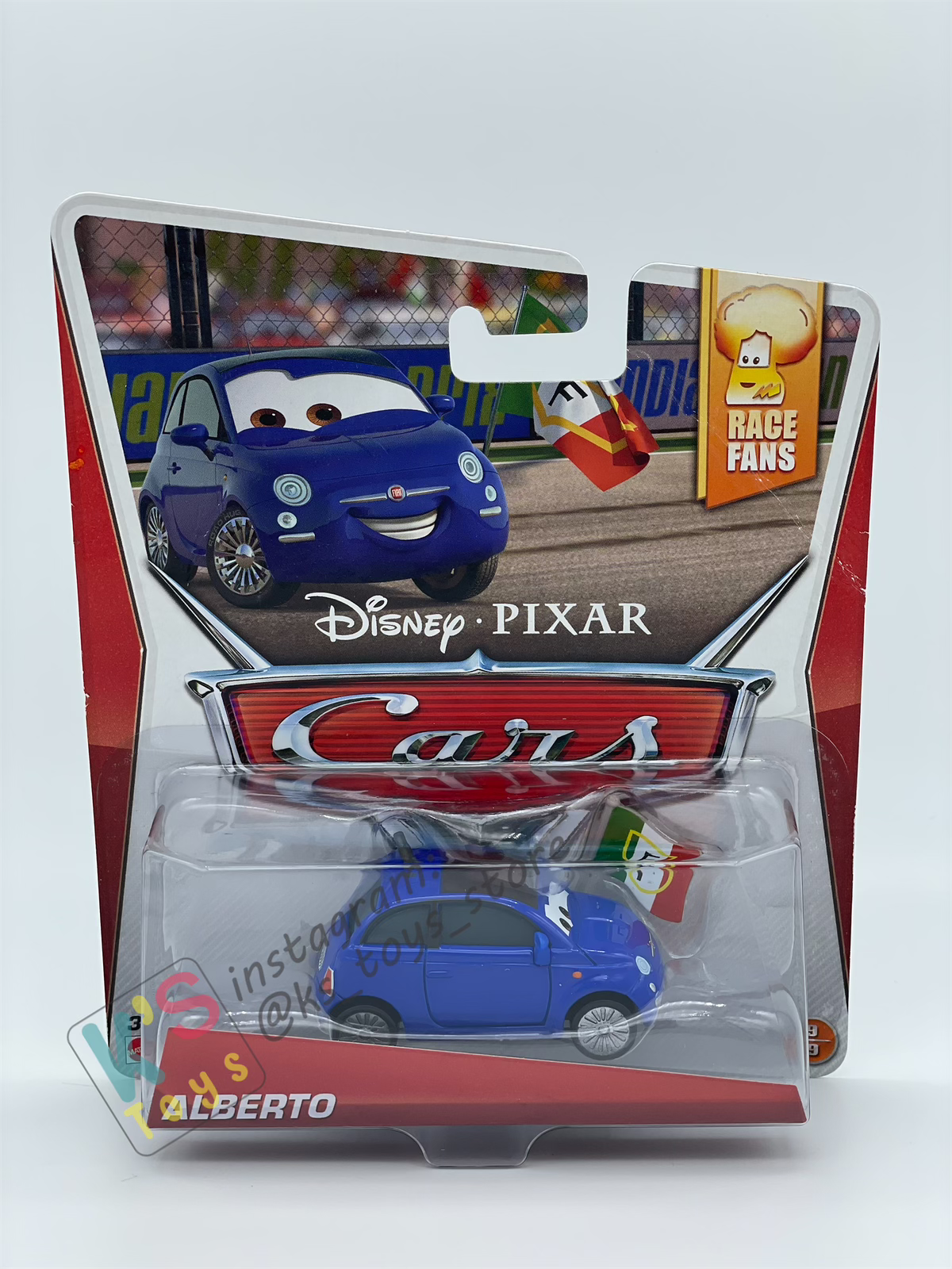 DISNEY PIXAR CARS "ALBERTO" RACE FANS - BNIP