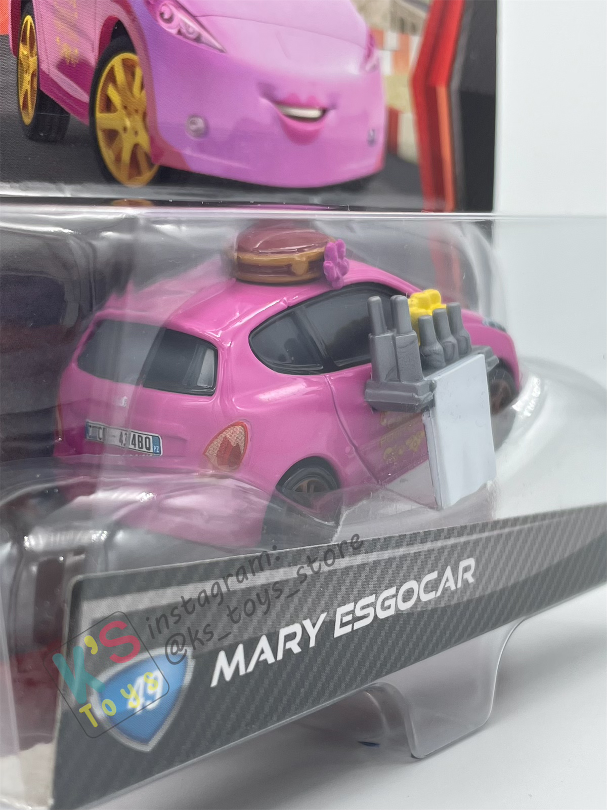 DISNEY PIXAR CARS BY MATTEL, MARY ESGOCAR - CARS 2 SERIES - BNIP