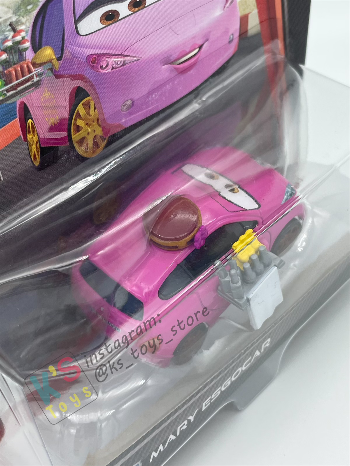 DISNEY PIXAR CARS BY MATTEL, MARY ESGOCAR - CARS 2 SERIES - BNIP