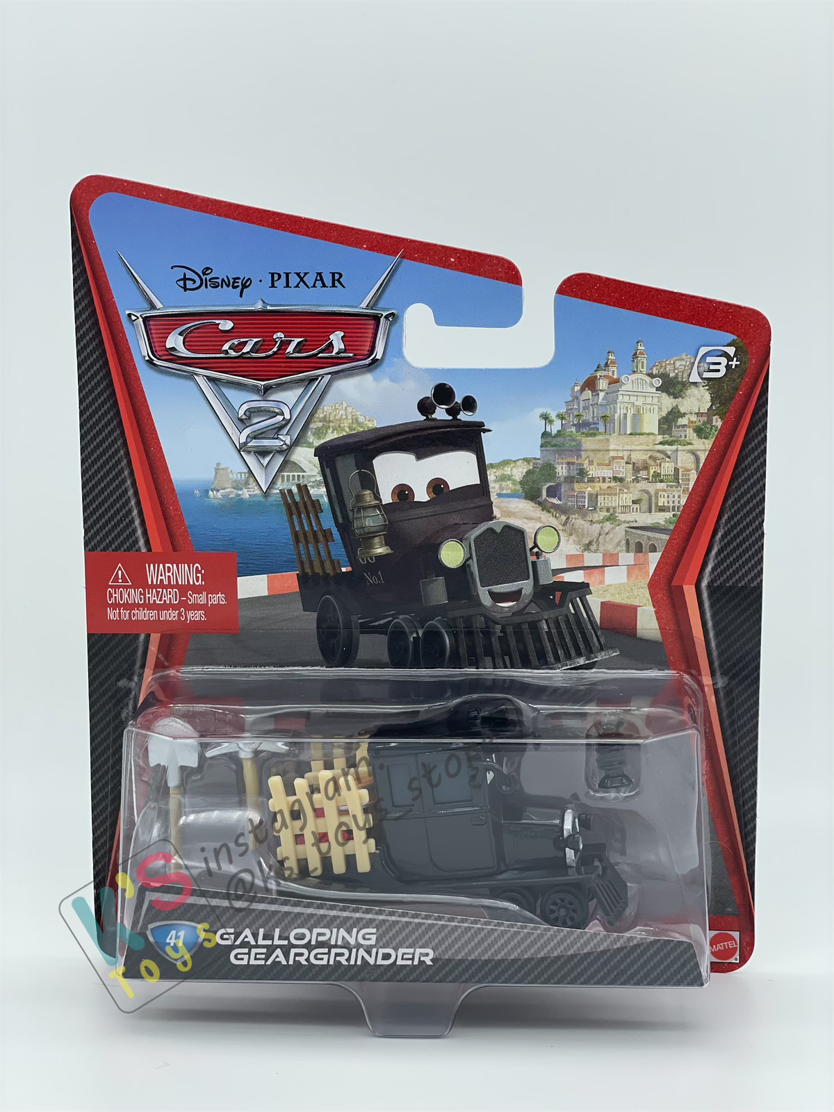DISNEY PIXAR CARS BY MATTEL, GALLOPING GEARGRINDER - CARS 2 SERIES - BNIP