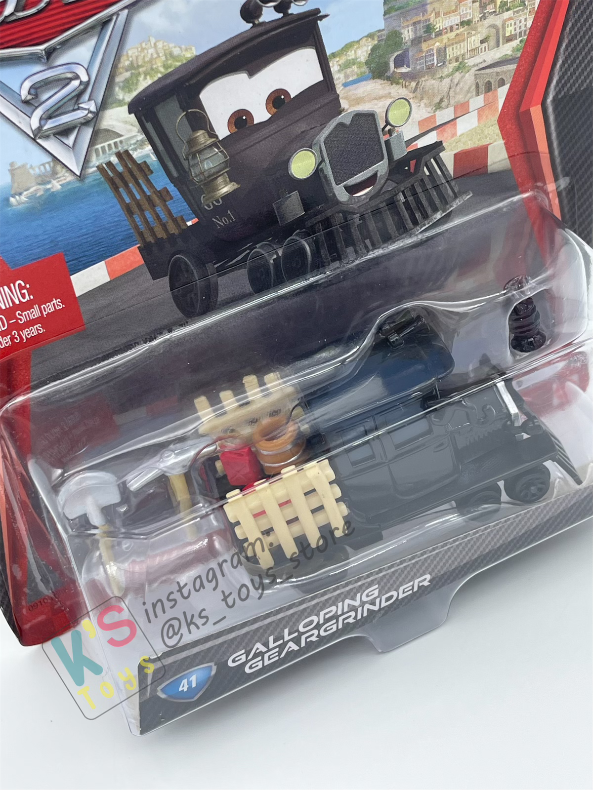 DISNEY PIXAR CARS BY MATTEL, GALLOPING GEARGRINDER - CARS 2 SERIES - BNIP