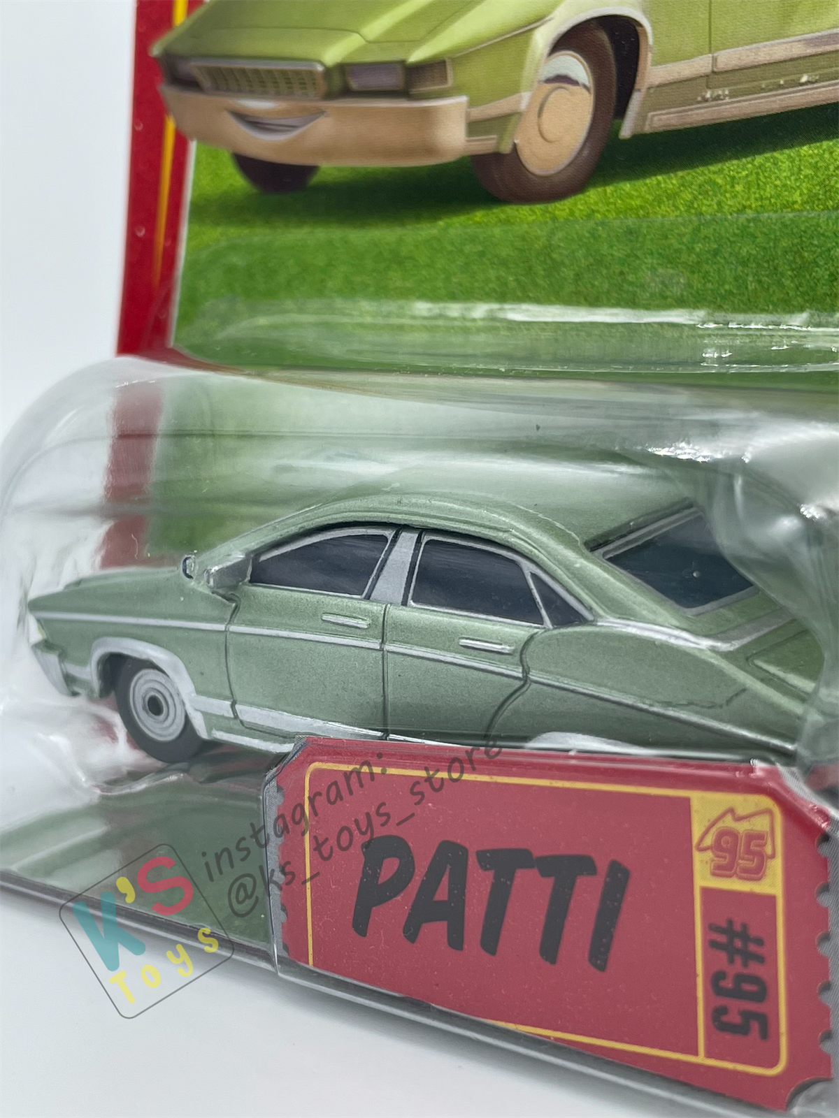 DISNEY PIXAR CARS BY MATTEL, PATTI - RACE ORAMA SERIES - BNIP