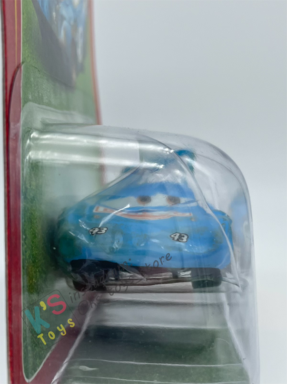 DISNEY PIXAR CARS 1:55 BY MATTEL, DAMAGED KING - RACE ORAMA SERIES - BNIP