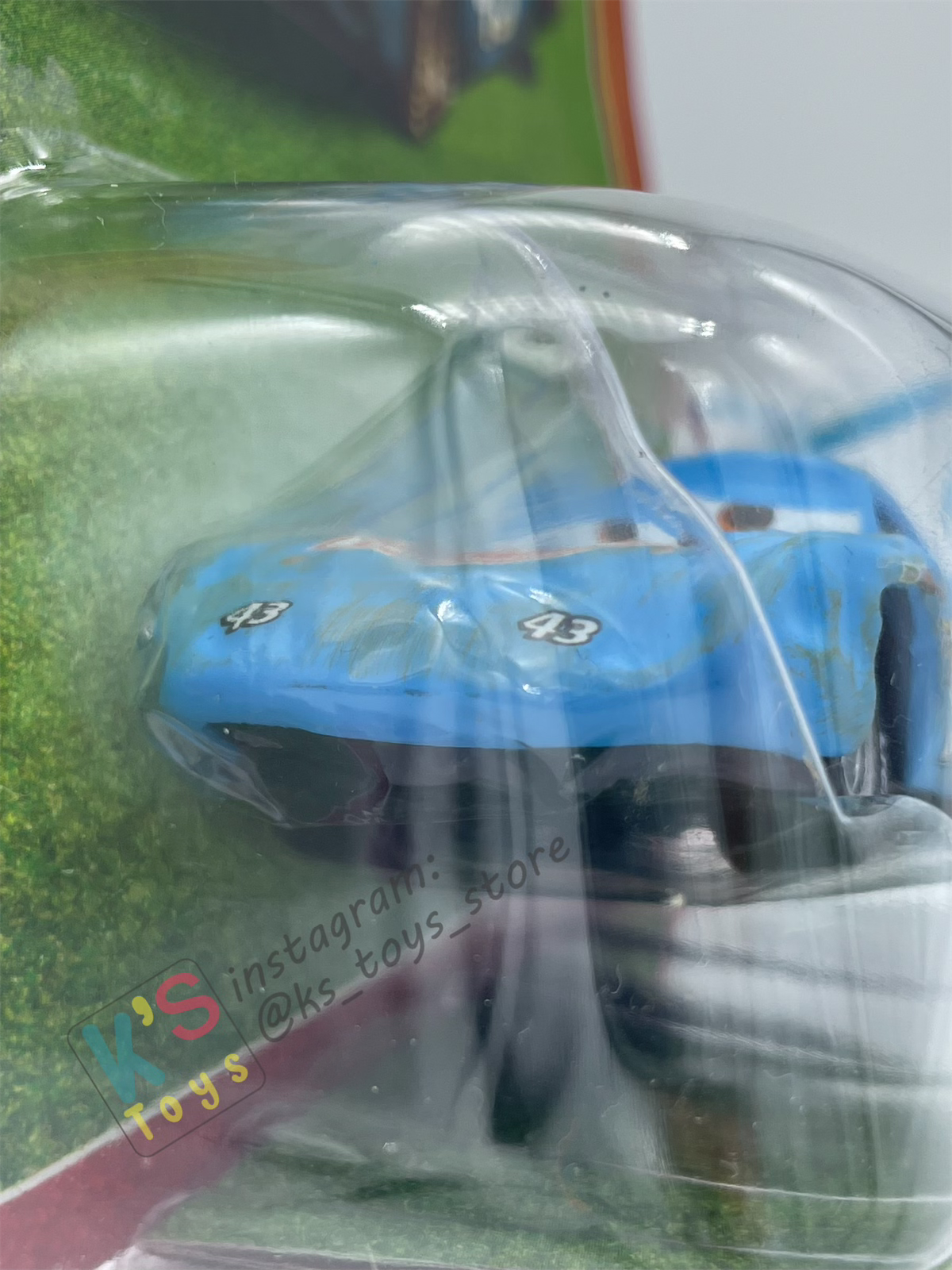 DISNEY PIXAR CARS BY MATTEL, DAMAGED KING - RACE ORAMA SERIES - BNIP