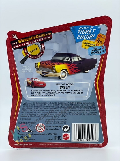 DISNEY PIXAR CARS BY MATTEL, DAMAGED KING - RACE ORAMA SERIES - BNIP