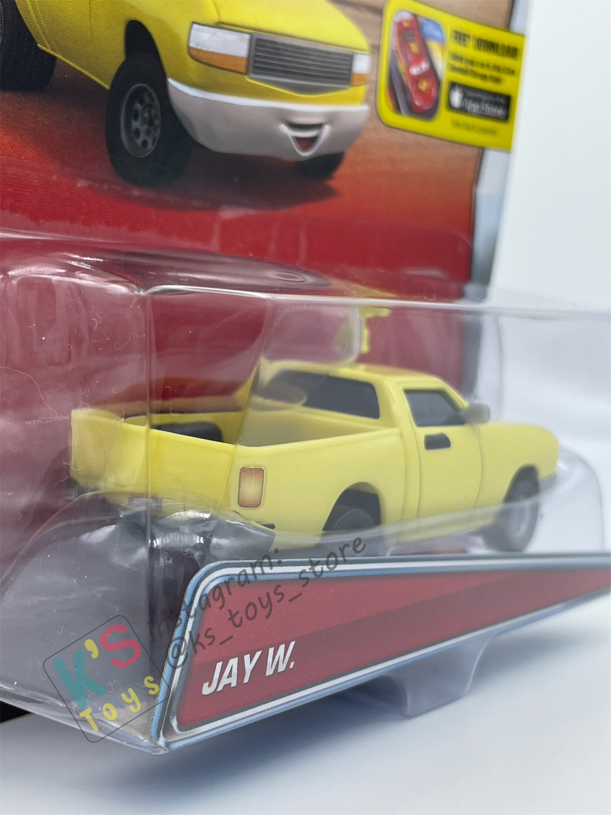 DISNEY PIXAR CARS BY MATTEL, JAY W - RACE FANS SERIES - BNIP