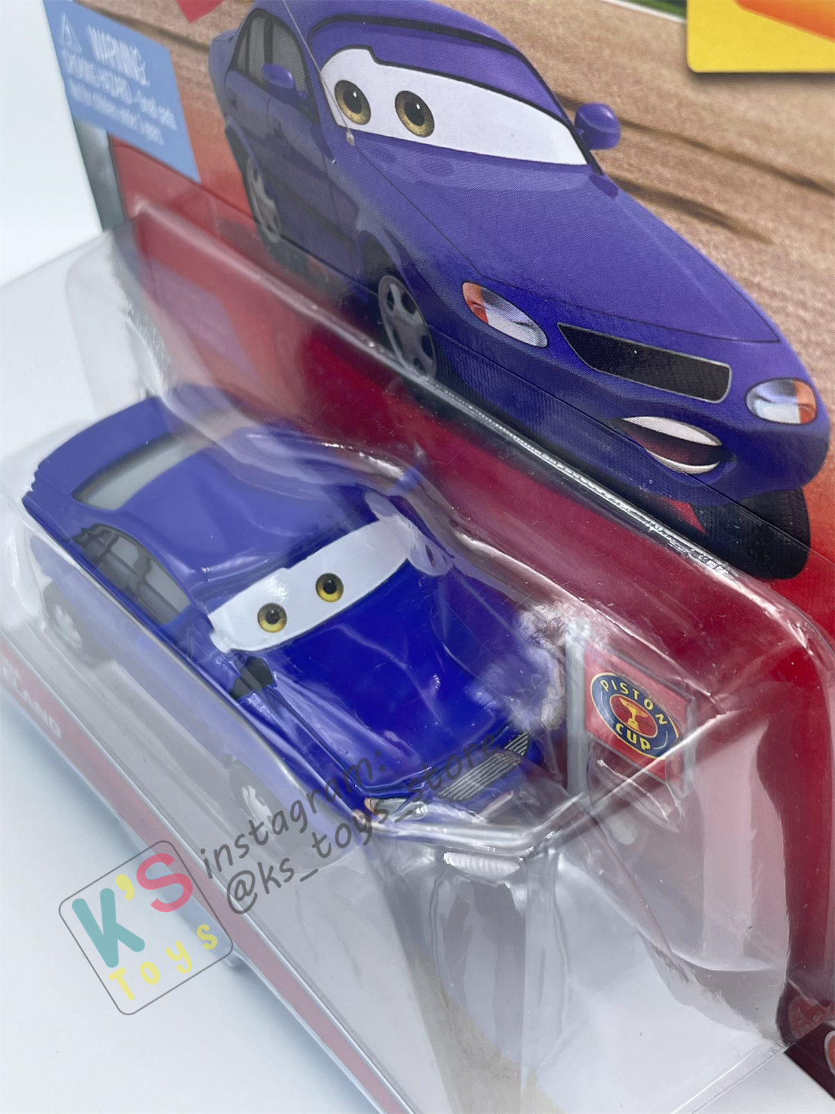 DISNEY PIXAR CARS BY MATTEL, CHRISTINA WHEELAND - RACE FANS SERIES - BNIP