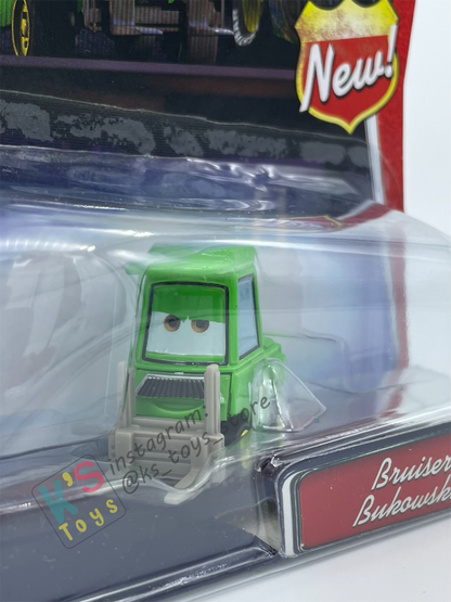 DISNEY PIXAR CARS BY MATTEL, BRUISER BUKOWSKI - RACE ORAMA SERIES - BNIP