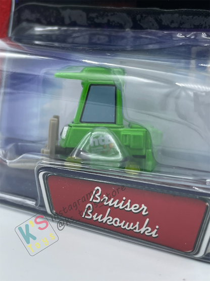 DISNEY PIXAR CARS BY MATTEL, BRUISER BUKOWSKI - RACE ORAMA SERIES - BNIP