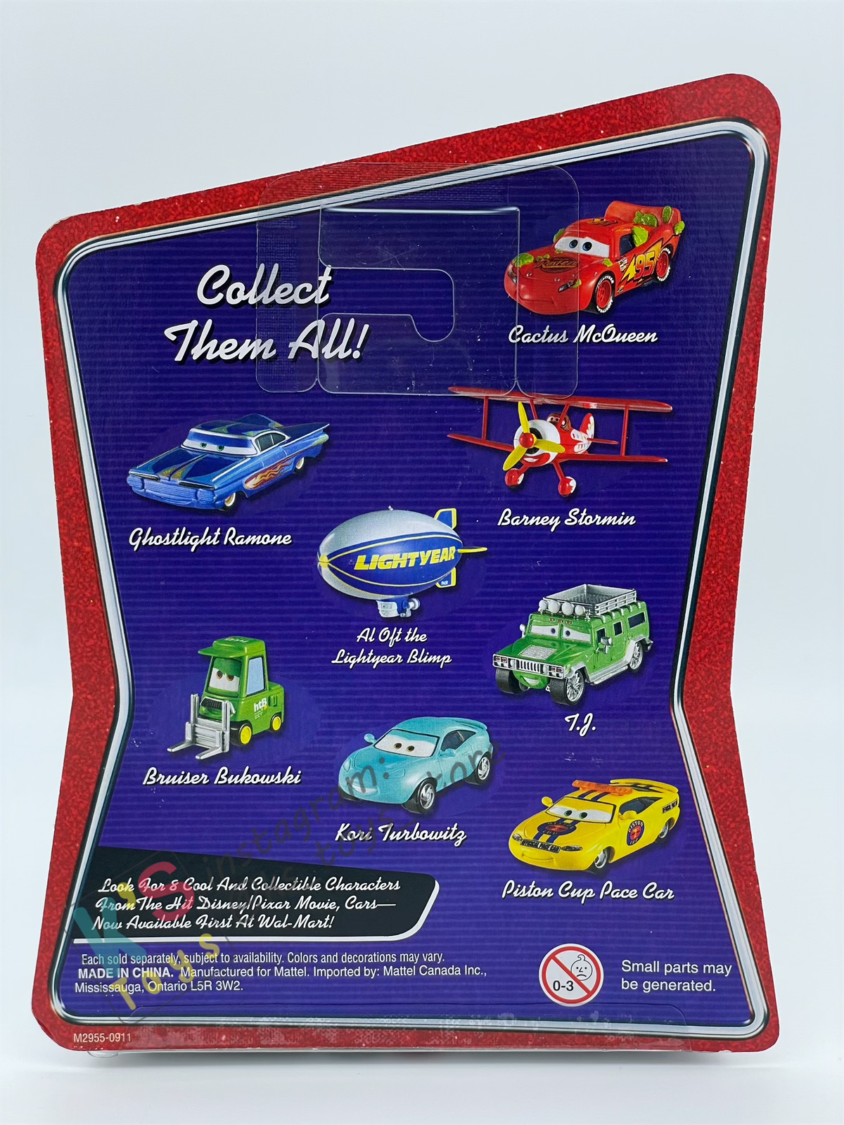 DISNEY PIXAR CARS BY MATTEL, BRUISER BUKOWSKI - RACE ORAMA SERIES - BNIP