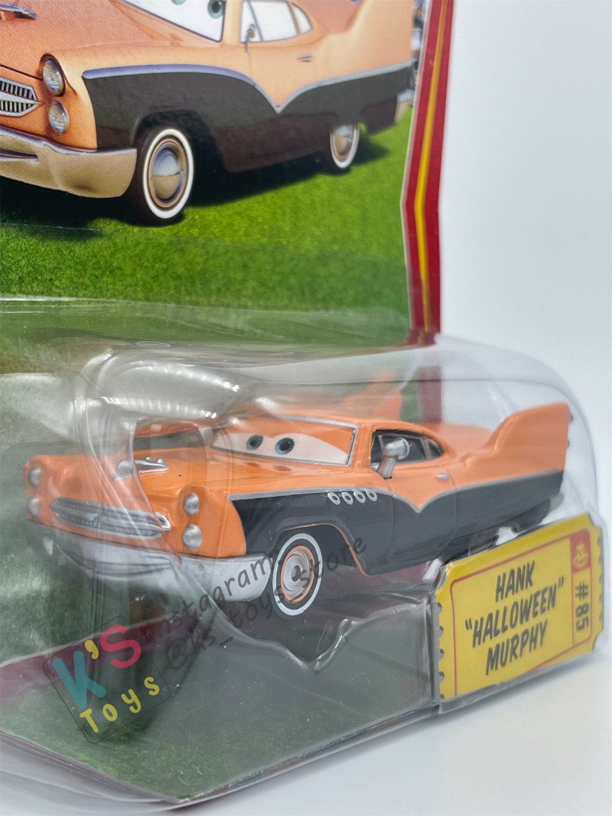 DISNEY PIXAR CARS BY MATTEL, HANK "HALLOWEEN" MURPHY - RACE ORAMA SERIES - BNIP