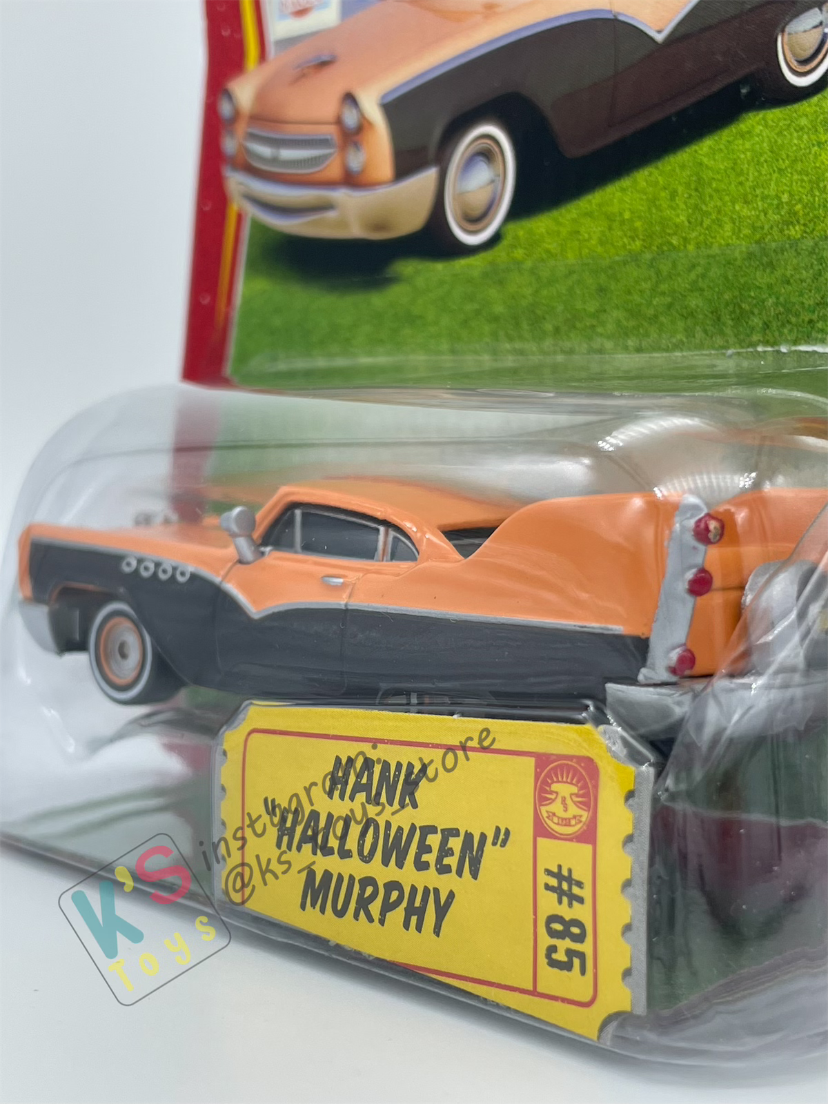 DISNEY PIXAR CARS BY MATTEL, HANK "HALLOWEEN" MURPHY - RACE ORAMA SERIES - BNIP