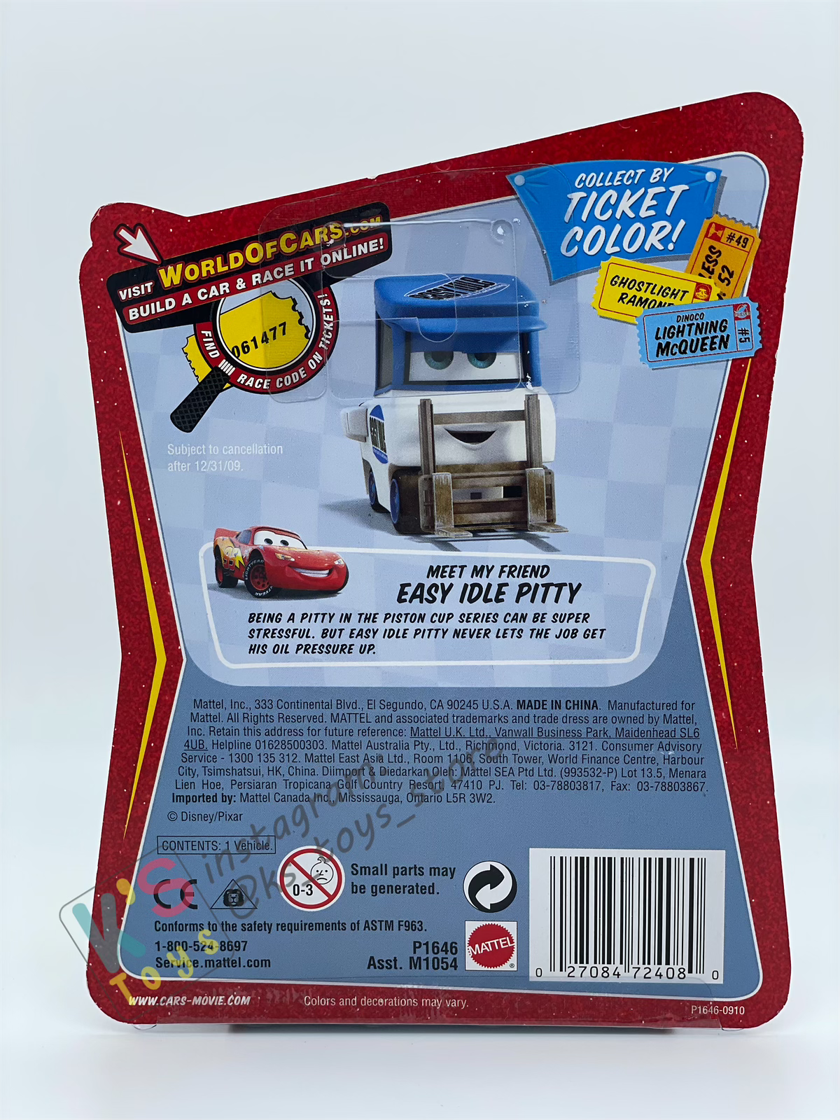 DISNEY PIXAR CARS BY MATTEL, HANK "HALLOWEEN" MURPHY - RACE ORAMA SERIES - BNIP