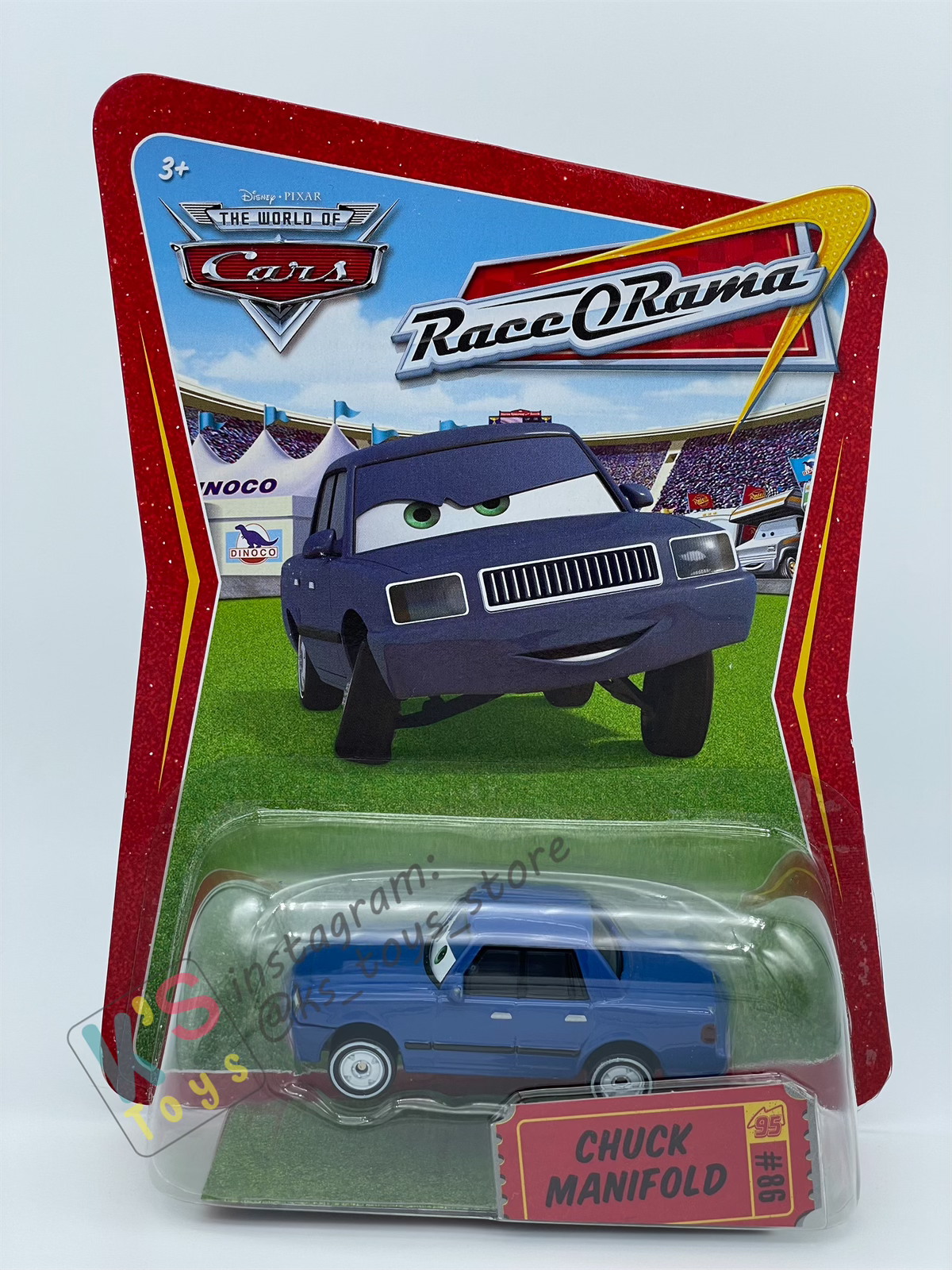 DISNEY PIXAR CARS BY MATTEL, CHUCK MANIFOLD - RACE ORAMA SERIES - BNIP